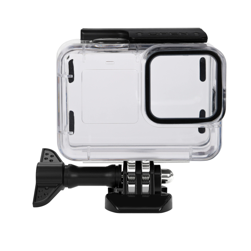 Vodootporna kutija za GoPro Hero 9–13 s gumbima; Materijal: PC + kaljeno staklo; Model: A-GP9-WC-R; Mogućnost prilagođenog logotipa