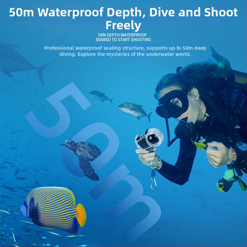 Insta360X4 potpuno nevidljivo ronilačko kućište: 360° vodootporna zaštita; Materijali: PC + Nehrđajući čelik + akril; Obrada: površinska obrada kalupa; Kompatibilni model: insta360X4; Datum izlaska: 2024