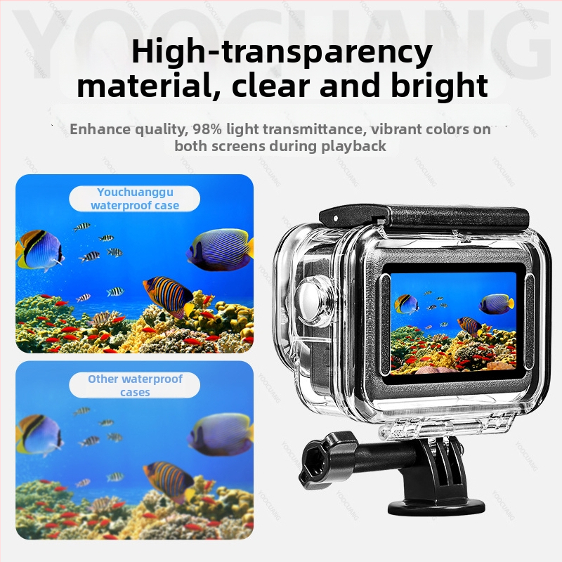 Veekindel kaitsekorpus DJI Action6 — akrüül, 60 m sügavus