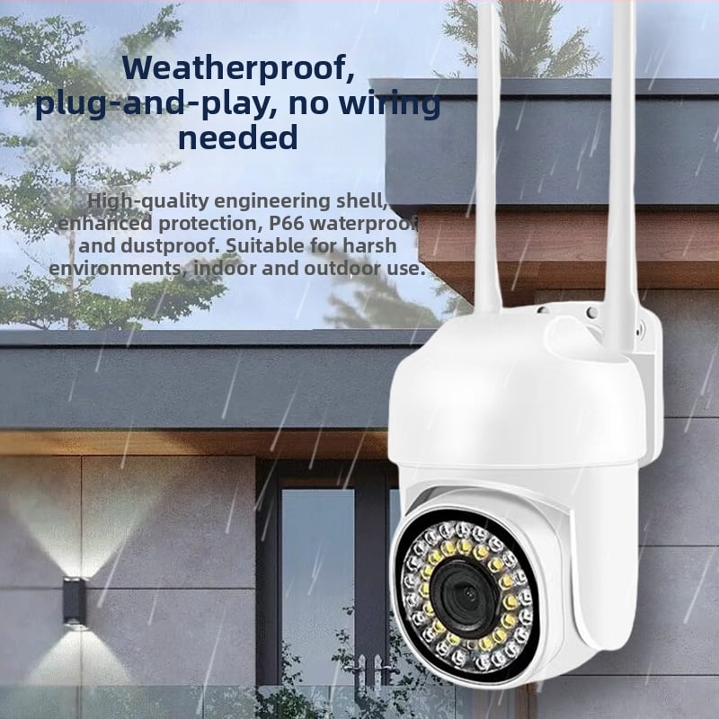 Εξωτερική Wi‑Fi κάμερα τύπου θόλου με νυχτερινή όραση, αμφίδρομο ήχο/επικοινωνία, αισθητήρας 1/3 ιντσών, ελάχιστος φωτισμός 0.01 lux