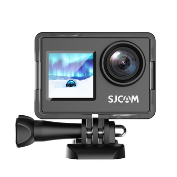 SJCAM SJ4000AIR cameră de acțiune cu ecran dual, rezistentă la apă pentru exterior, înregistrare 4K, baterie de 60 de minute, suport pentru card TF