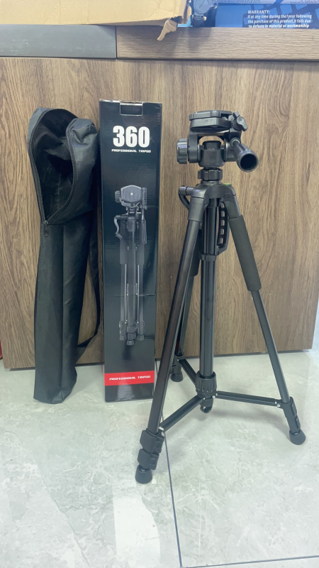 Stativ s trodimenzionalnim gimballom, model 3520, aluminijska legura, nosivost 2-5 kg, pločica za brzo oslobađanje