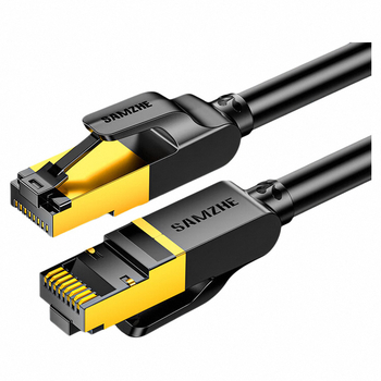 Kabel Cat 7 s ekraniranim Ethernet kabelom, RJ-45 konektor, bakreno jezgro bez kisika, 28 AWG, brzina prijenosa do 10000 Mbps