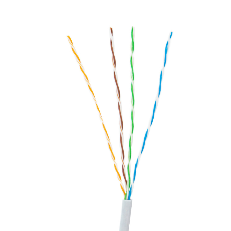 Cat5e Ethernet kabel, čista bakar, unutarnja upotreba, PoE za nadzor, gigabitni uvijeni par