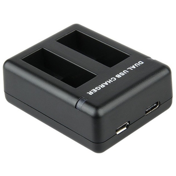 GoPro MAX dvostruki punjač za baterije s USB brzim punjenjem, ABS kućište, 1 godina jamstva, USB kabel uključen