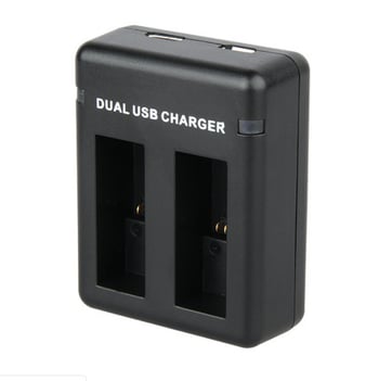 GoPro MAX dvostruki punjač za baterije s USB brzim punjenjem, ABS kućište, 1 godina jamstva, USB kabel uključen