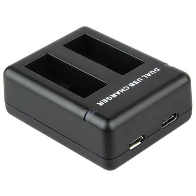 GoPro MAX dvostruki punjač za baterije s USB brzim punjenjem, ABS kućište, 1 godina jamstva, USB kabel uključen