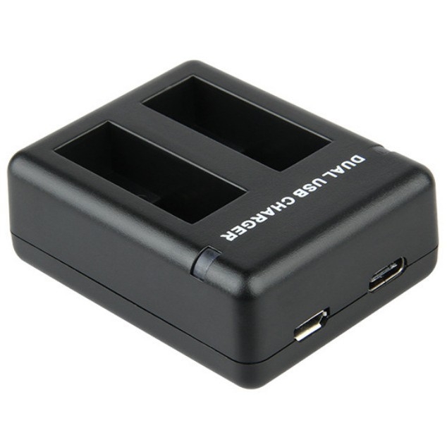 GoPro MAX dvostruki punjač za baterije s USB brzim punjenjem, ABS kućište, 1 godina jamstva, USB kabel uključen