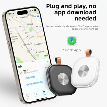 HB10 Mikros GPS Loksētājs Find My tīklam - saderīgs ar iOS, 210 mA akumulatora jauda, svars 18 g, GPS pret zudumu