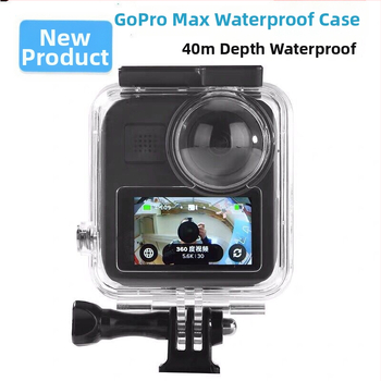 GoPro MAX povandeninė dėžė – 40 m gilumas, grūdinto stiklo objektyvas, nerūdijančio plieno ir PC optinės grūdinto stiklo konstrukcija, įpurškimo formavimas