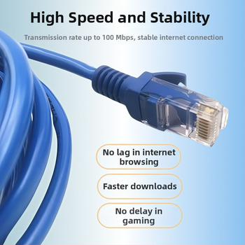 Sieťový kábel kategórie 5e, patch kábel RJ-45, nechráněný, prepletený pár, 100 Mbps