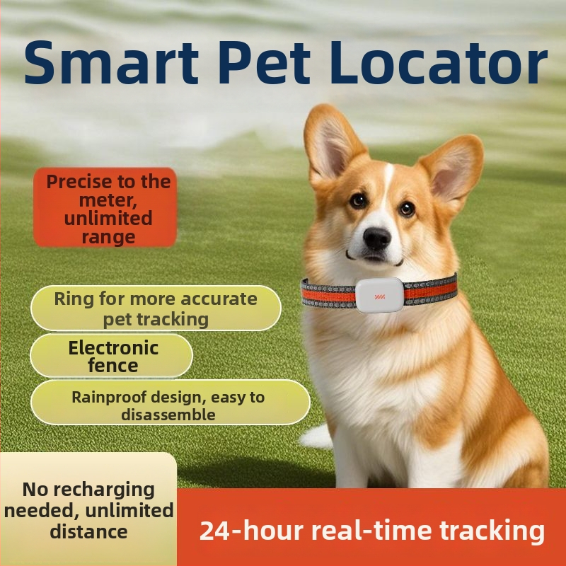 Beidou GPS kaklasaite mājdzīvniekiem, atrašanās vietas noteikšana, pret zaudēšanu, ūdensizturīgs, pret manipulēšanu, saderīgs ar iOS