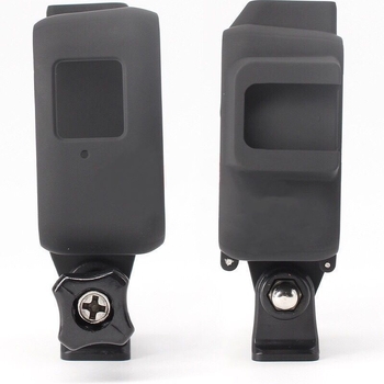 Ochranný rám pre Insta360 One RS so studenou objímkou; materiál: ABS + silikonový sprej; balenie: rám + základňa + skrutka; kompatibilný s Insta360 One RS