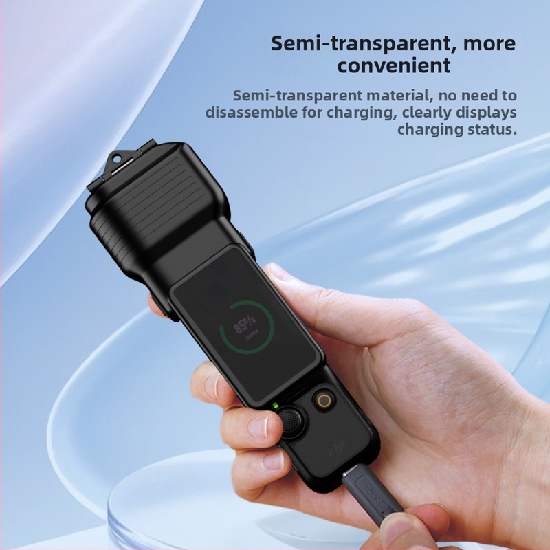 Ochranný kryt objektívu a displeja pre DJI Osmo Pocket 3 - polopriesvitný ABS, pk02, Popcorn