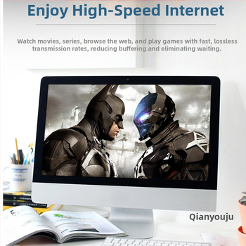 Cat6 Ethernet pagarinājuma kabelis, RJ45 vīrietis–sievietei, gigabits, taisns savienotājs