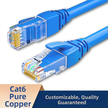 CAT6E sieťový kábel, RJ-45, zvinuté dvojlinky, čistá meď, 1000 Mbps