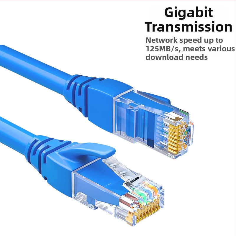 CAT6E sieťový kábel, RJ-45, zvinuté dvojlinky, čistá meď, 1000 Mbps
