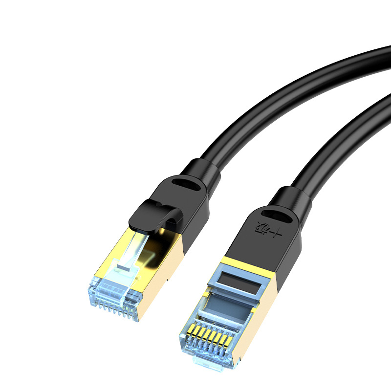 Ten Pole SJ-J7002 Cat7 mrežni kabel s uvijenim parovima, RJ-45, 10 Gbps, OFC bakar, 7 mm, za usmjerivače i sustave nadzora