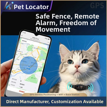 Pametni traker za kućne ljubimce s Beidou GPS-om u realnom vremenu, vodootporan, sprječava gubitke, univerzalni pojas za mačke i pse, daljinsko praćenje
