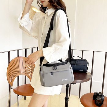 Torba za kameru SLR/Mirrorless - Vodootporna najlonska torba za rame, Unisex, Prijenosni putni torbica