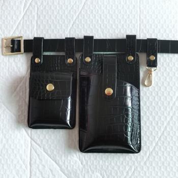 PU juosmens rankinė su magnetiniu užsegimu, 3D išorė, telefono kišenė