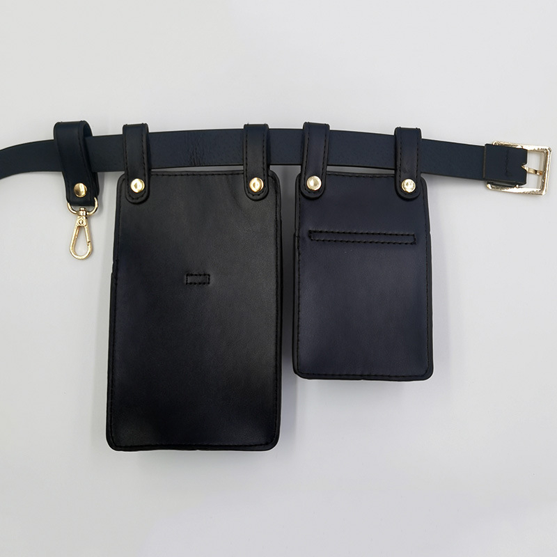 PU juosmens rankinė su magnetiniu užsegimu, 3D išorė, telefono kišenė