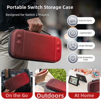 Switch 2 torbica za pohranu – EVA materijal, konstrukcija od najlona, kompatibilna sa Switch 2, tvrdi zaštitni kućište, 450 g