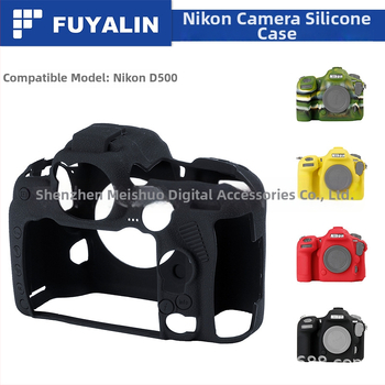 Silikoninis fotoaparato dėklas Nikon D500 — tvirtas prisitaikymas, dulkėms atsparus, neslystantis, smūgiams atsparus