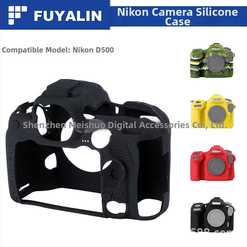 Silikoninis fotoaparato dėklas Nikon D500 — tvirtas prisitaikymas, dulkėms atsparus, neslystantis, smūgiams atsparus
