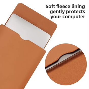 MacBook klēpjdatora soma – ūdensizturīga PU materiāla, iekšējā odere no sintētiskas ādas, pilsētas vienkāršība, pavasaris 2024