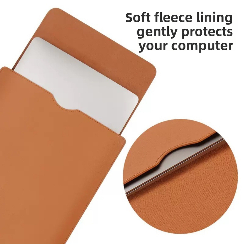 MacBook klēpjdatora soma – ūdensizturīga PU materiāla, iekšējā odere no sintētiskas ādas, pilsētas vienkāršība, pavasaris 2024