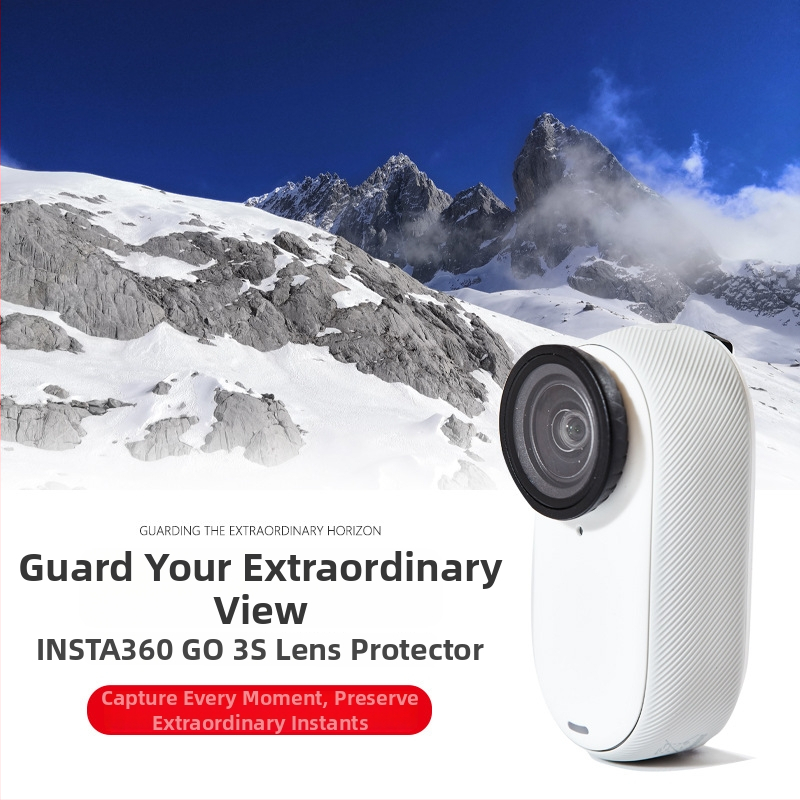 Ochranné sklo objektívu pre Insta360 GO 3S – anti-fog, anti-scratch optické sklo; Značka Love xiaou; Modely A-I3G3S-BHJ-GL / A-I3G3S-BHJ-PC; Kompatibilné s Insta360 GO; Materiál: sklo, plast; Tlač logo: prispôsobiteľné.