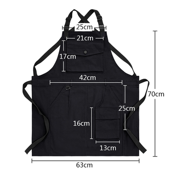 Bez rukava pregača za zaštitu od mrlja, poliester-pamučna tkanina, korejski stil, za catering