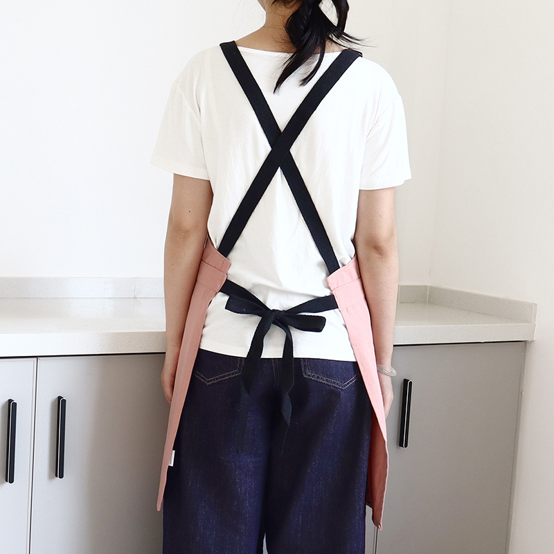 Bez rukava pregača za zaštitu od mrlja, poliester-pamučna tkanina, korejski stil, za catering