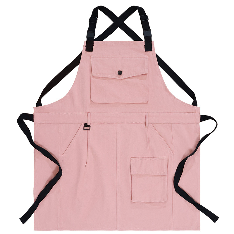 Bez rukava pregača za zaštitu od mrlja, poliester-pamučna tkanina, korejski stil, za catering