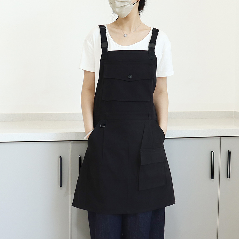 Bez rukava pregača za zaštitu od mrlja, poliester-pamučna tkanina, korejski stil, za catering