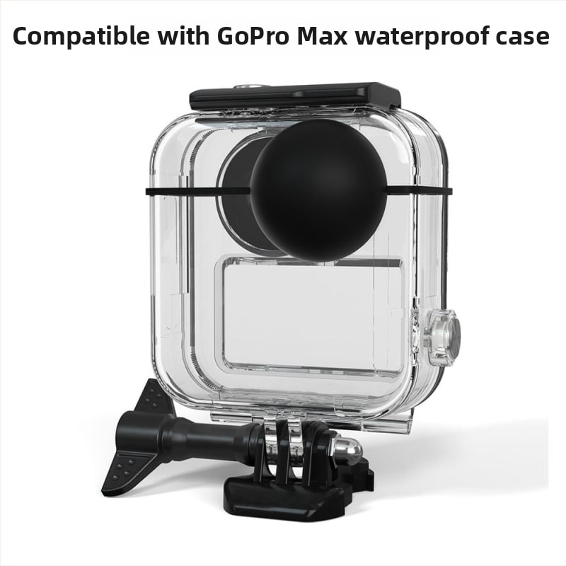 GoPro Max zaštitno kućište za panoramsku akcijsku kameru — kaljeno staklo + PC + nehrđajući čelik, kućište izrađeno injekcijskim ubrizgavanjem, vodootporno kućište, uključuje podlogu i vijčice od nehrđajućeg čelika