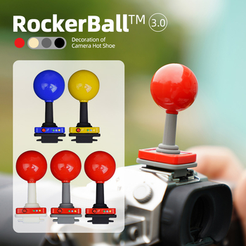Zaštitni poklopac za hot shoe kamere s rocker kuglicama — OEM obrada; pakiranje: rocker kuglice i plastični cilindar; kompatibilno s Fuji, Canon, Sony i Nikon kamerama