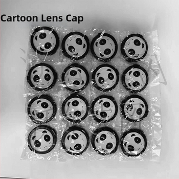 Objektyvo gaubtas su Panda dizainu – Cartoon Panda Lens Cover, suderinamas su Canon EOS R5/R6/R7/R10 ir 200D, bajoneto dydžiai 43/46/49/52/55/62/67/72/77