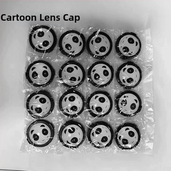 Objektyvo gaubtas su Panda dizainu – Cartoon Panda Lens Cover, suderinamas su Canon EOS R5/R6/R7/R10 ir 200D, bajoneto dydžiai 43/46/49/52/55/62/67/72/77