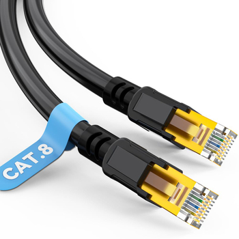 CAT8 mrežni kabel, čista bakrena, 40 Gbps, RJ-45 priključak (promjer vodiča 6.0±0.2 mm)