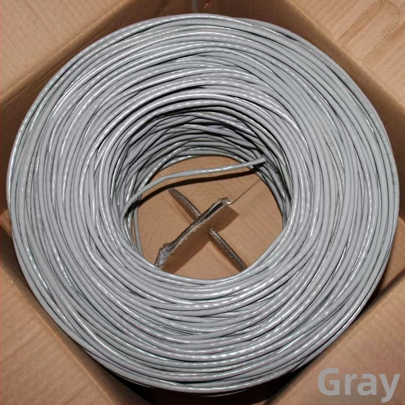 CAT6e nesegts tīkla kabelis, 8 vadi, RJ-45 ligzda, Gigabit Ethernet