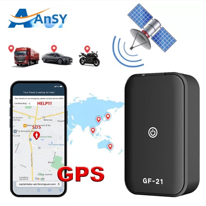 GF21 Auto locator bez instalacije – GPS točnost 10 m, trajanje baterije 96 h, Google Maps
