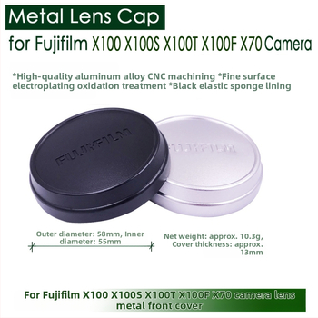 Metalo objektyvo gaubtas ALC-X100 Fuji X100/X100F/X100S/X100T/X70 – atsparus kritimui, OEM apdorojimas