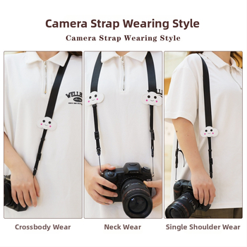 Popruh na kameru Cartoon shoulder strap*2 — univerzálna kompatibilita s DSLR, bezzrkadlovkami, Polaroid a telefónmi • Značka: Jeno tty • Model: Cartoon shoulder strap*2 • Bajonet veľkosť: Univerzálny