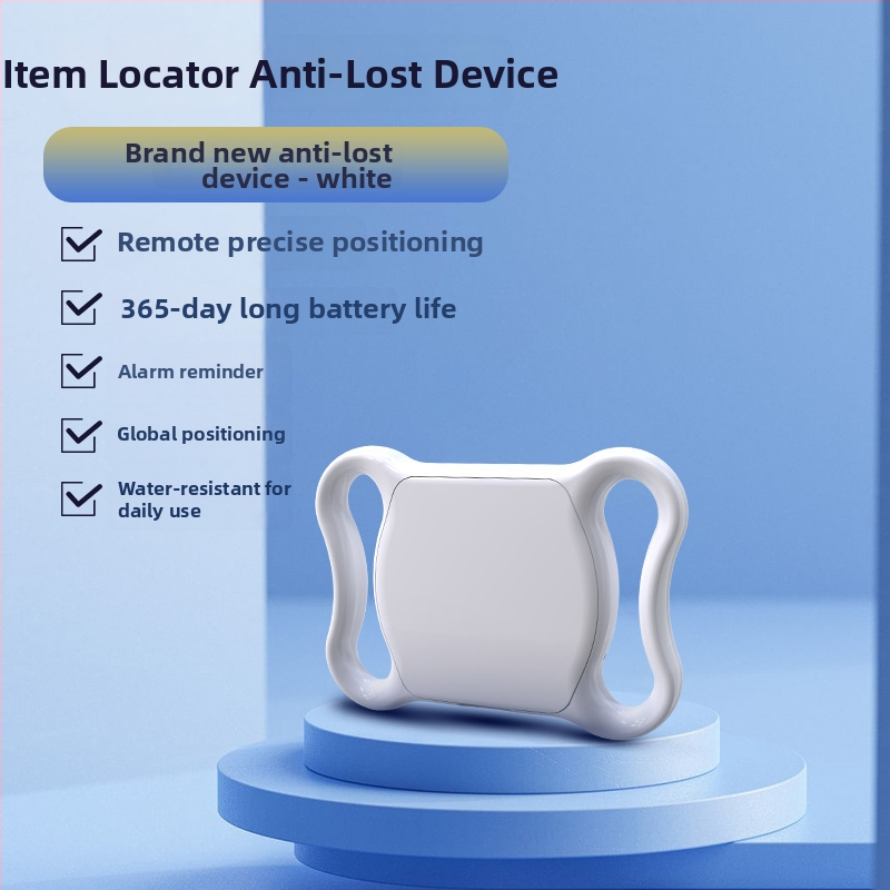 GPS izsekotājs mājdzīvniekiem, anti-pazaudēšanas ierīce kaķiem un suņiem, Airtag meklētājs kakla jostai, Modelis F2, ABS, CR2032 baterija, svars 9,3 g
