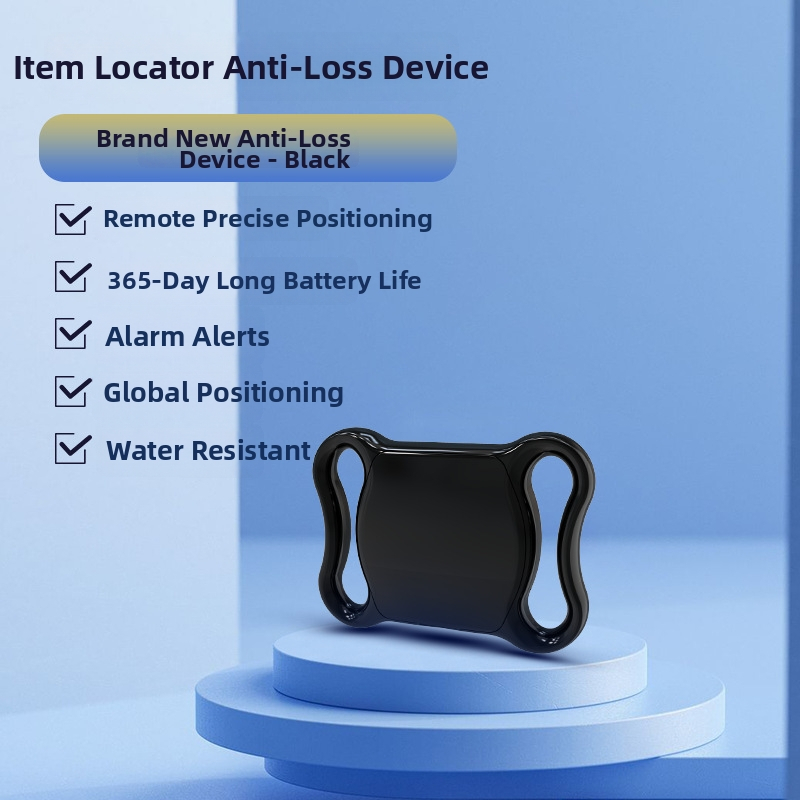 GPS izsekotājs mājdzīvniekiem, anti-pazaudēšanas ierīce kaķiem un suņiem, Airtag meklētājs kakla jostai, Modelis F2, ABS, CR2032 baterija, svars 9,3 g