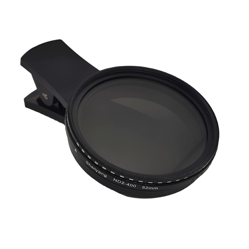 Demaxi Univerzális ND-szűrő ND2-400, állítható fénycsökkentő szűrő okostelefonokhoz, anti-laser