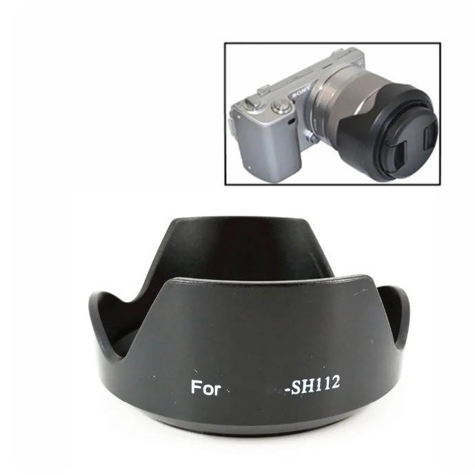 Parasolar ALC-SH112 pentru Sony SEL28F20/SEL35F18, NEX-5N, obiectiv E 18-55