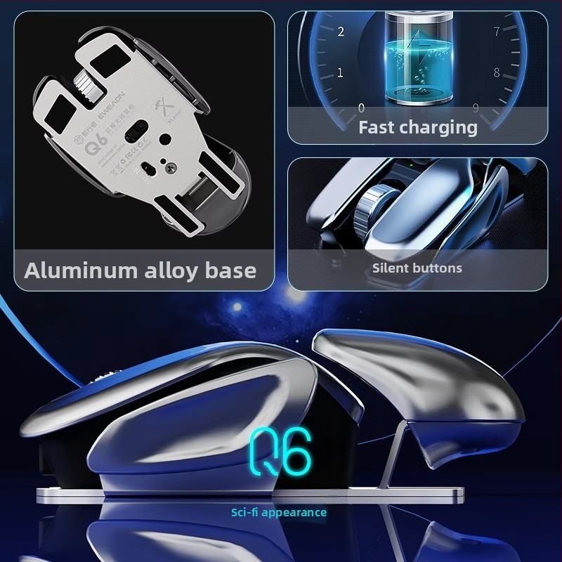 Pioneer Q6 belaidė pelė, 2.4G USB, 1600 DPI